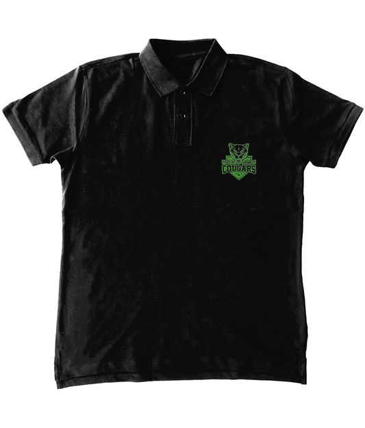 Keighley Cougars Standard Polo Shirt Black/Green