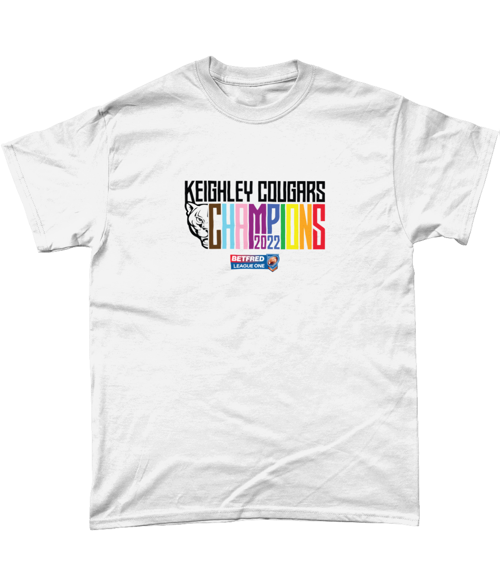 Keighley Cougars 2022 Champions T-Shirt White