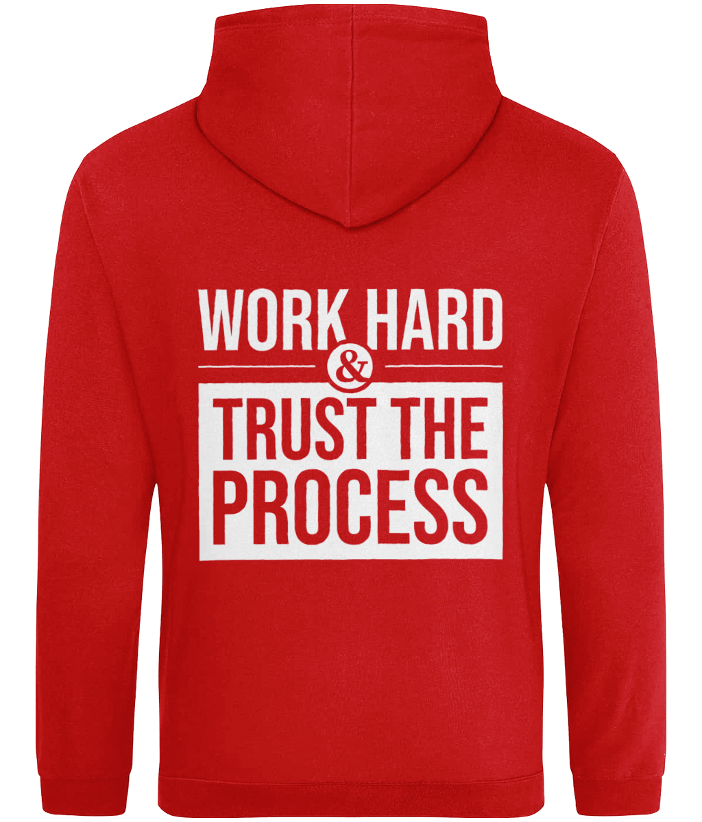 Keighley Cougars Work Hard & Trust The Process Hoodie Red