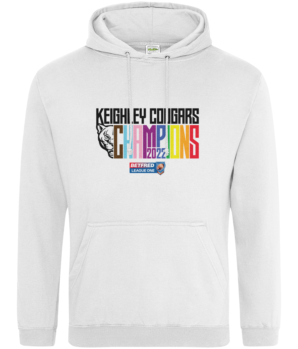 Keighley Cougars 2022 Champions Hoodie White