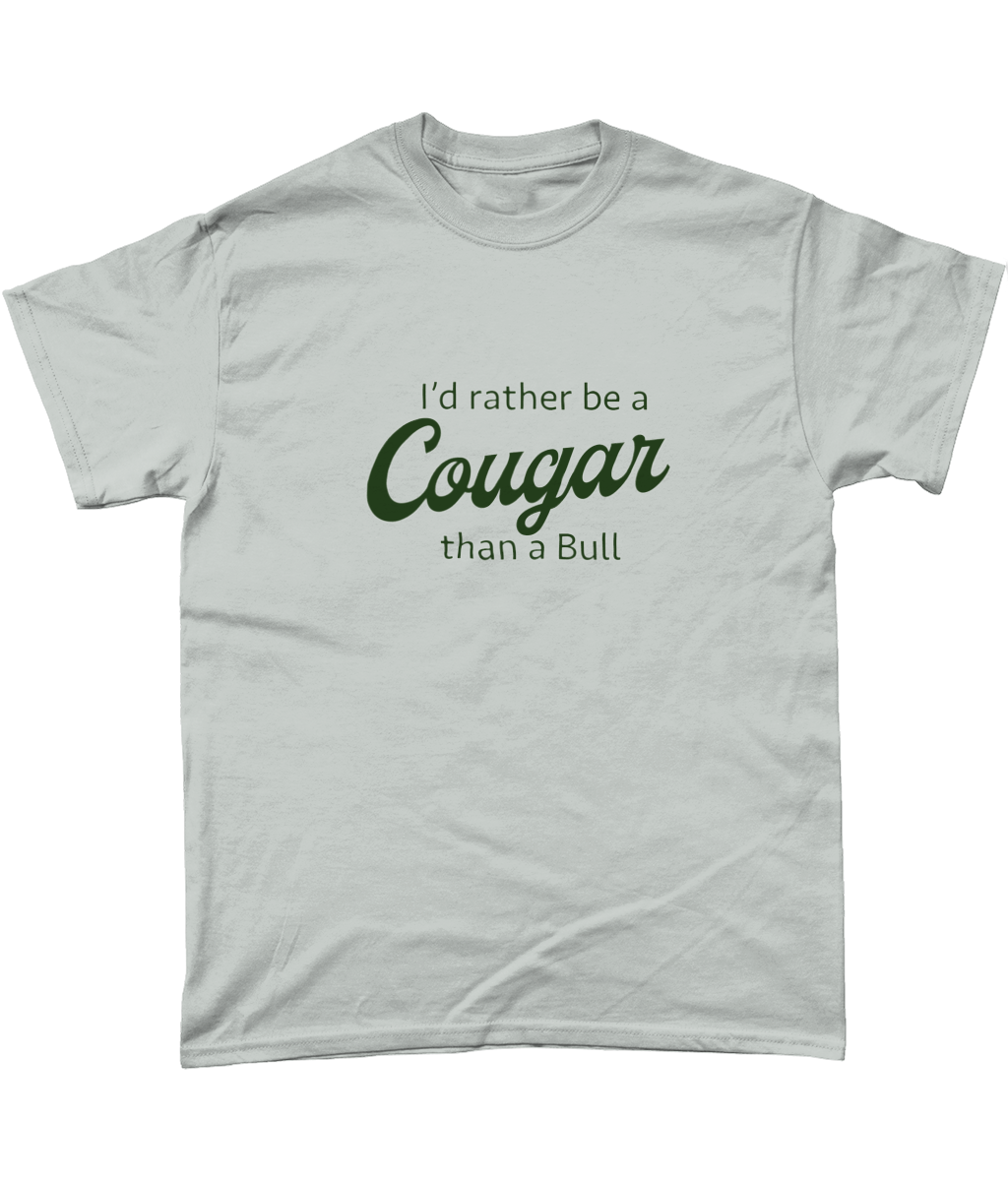 Keighley Cougars 'Rather be a Cougar' T-shirt in Ash Grey