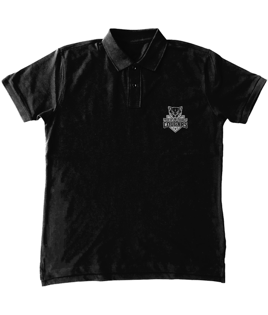 Keighley Cougars Standard Polo Shirt Black/White