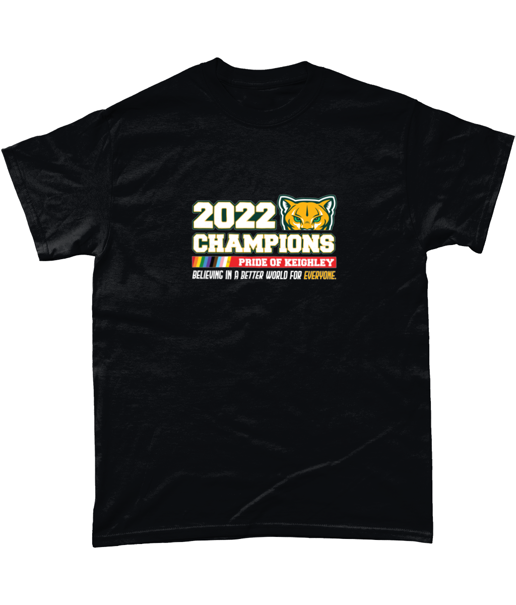 Keighley Cougars 2022 Champions T-Shirt Black