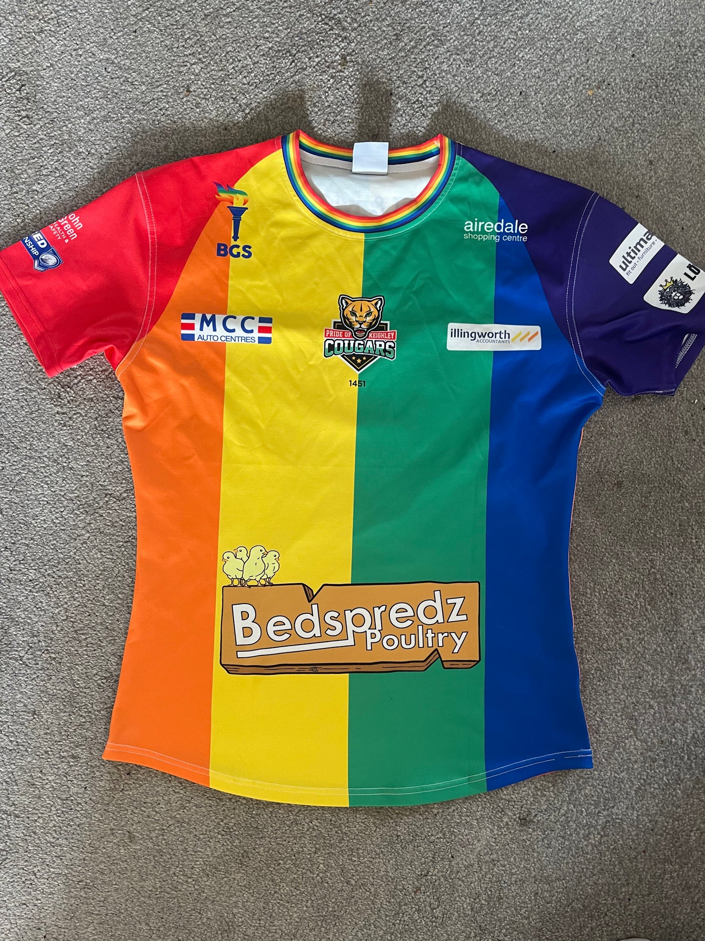 Keighley Cougars Pride Players Shirt - LYNAM
