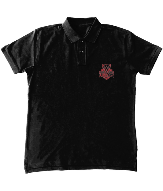 Keighley Cougars Standard Polo Shirt Black/Red