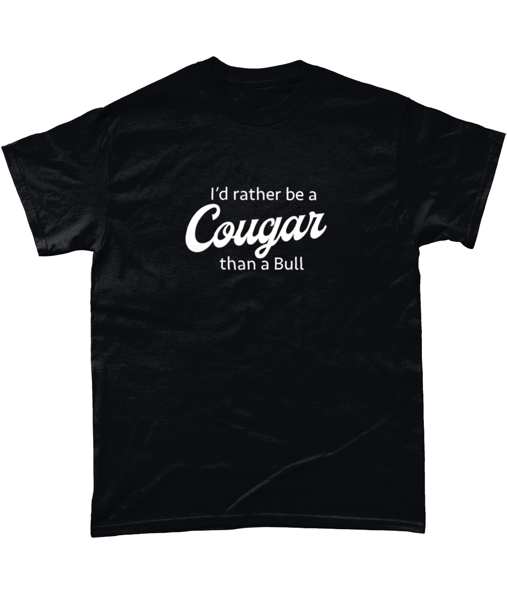 Keighley Cougars 'Rather be a Cougar' T-Shirt in Black