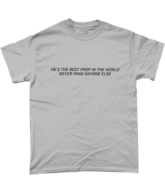 Best Prop Slogan T-Shirt in Sports Grey