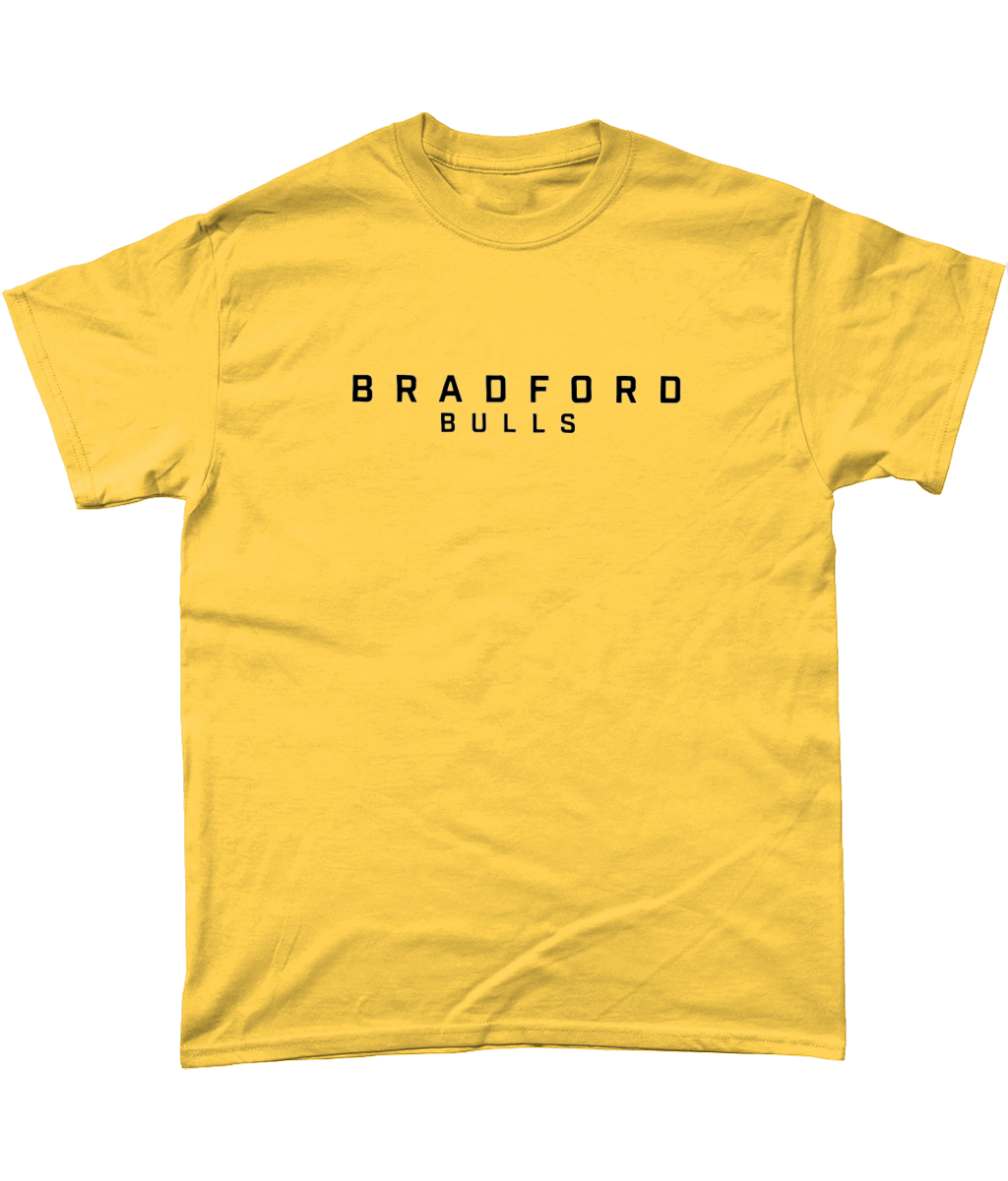 Bradford Bulls Text T-Shirt in Amber