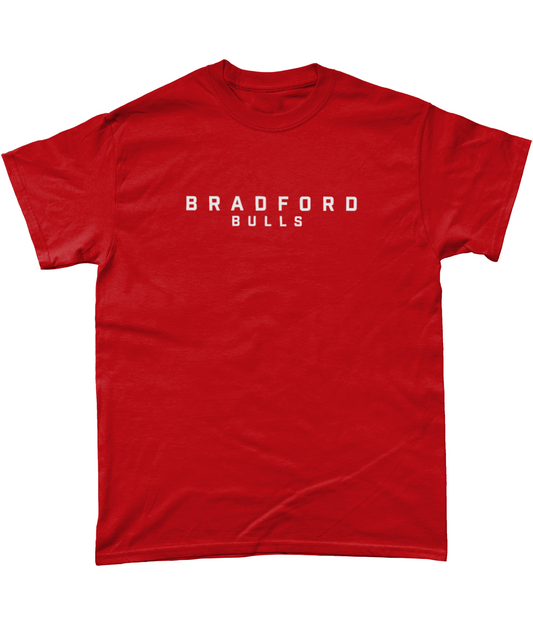 Bradford Bulls Text T-Shirt in Red