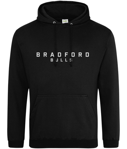 Bradford Bulls Text Logo Hoodie in Black